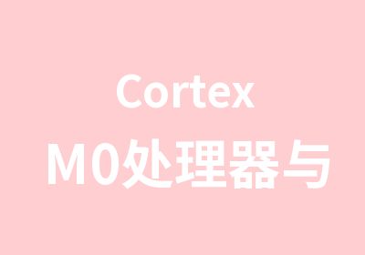 CortexM0处理器与物联网学习班