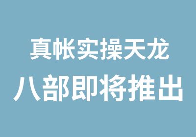 真帐实操天龙八部即将推出学真账送考证