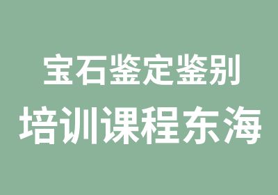 宝石鉴定鉴别培训课程东海考察学习