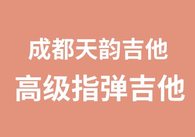 成都天韵吉他指弹吉他培训课程