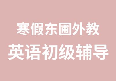 寒假东圃外教英语初级辅导学习班