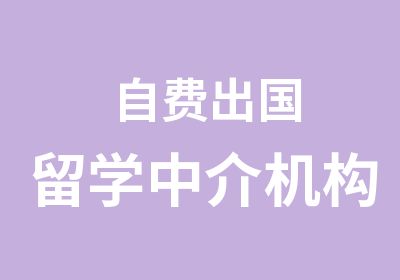 自费出国留学中介机构