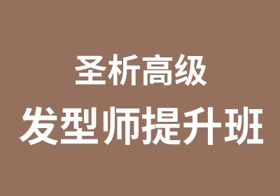 圣析发型师提升班