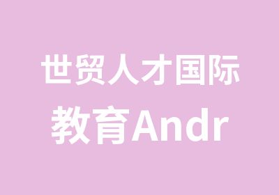 世贸人才国际教育Android开发工程师