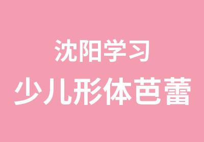 沈阳学习少儿形体芭蕾