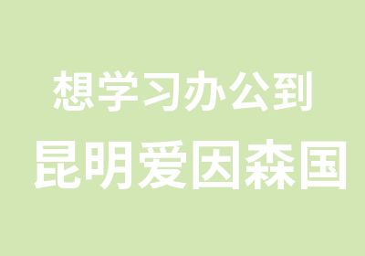 想学习办公到昆明爱因森国贸分校电脑办公