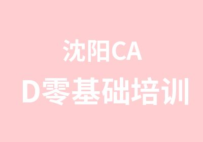 沈阳CAD零基础培训