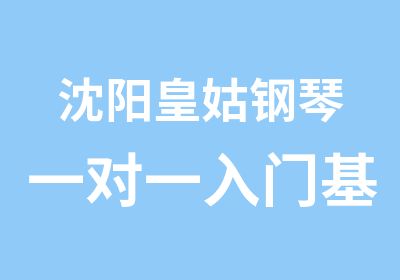 沈阳皇姑钢琴入门基础课程