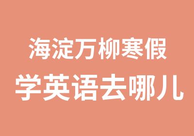 海淀万柳寒假学英语去哪儿