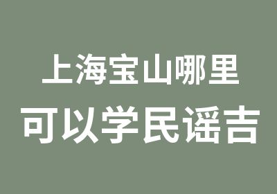 上海宝山哪里可以学民谣吉他弹唱/上海宝山少儿弹奏尤克里里/上海宝山mono学吉他