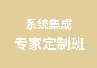 系统集成定制班