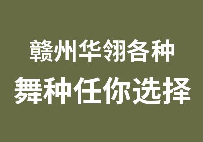 赣州华翎各种舞种任你选择