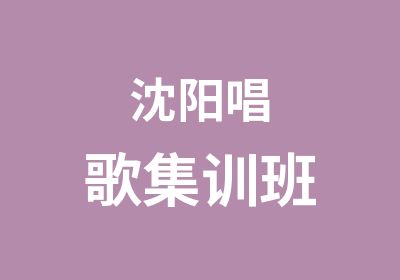 沈阳唱歌集训班