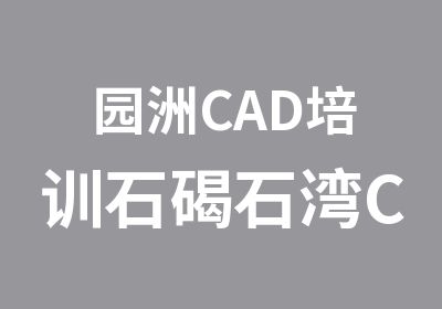 园洲CAD培训石碣石湾CAD培训