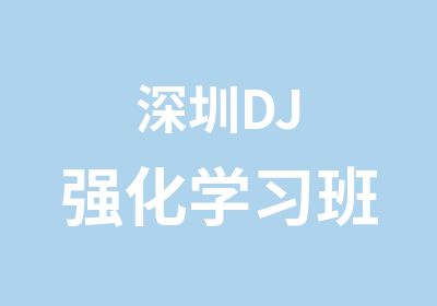 深圳DJ强化学习班