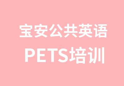 宝安公共英语PETS培训