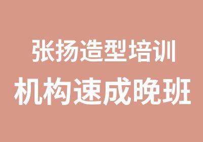 张扬造型培训机构速成晚班