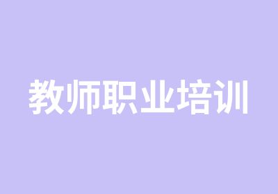 教师职业培训