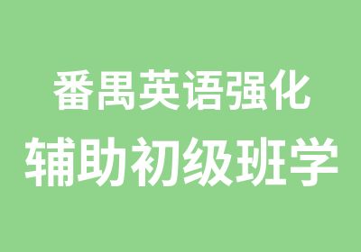 番禺英语强化辅助初级班学习