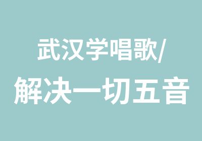 武汉学唱歌/解决一切五音不全节奏不稳唱歌难听等问题