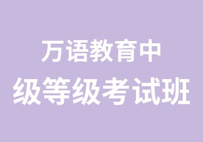 万语教育中级班