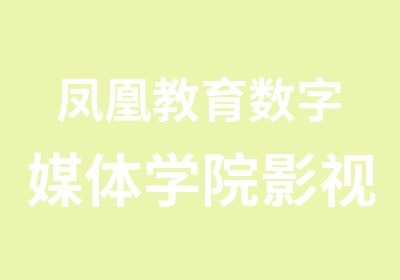 凤凰教育数字媒体学院影视后期制作就业班