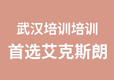 武汉培训培训选艾克斯朗