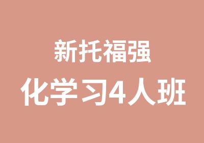 新托福强化学习4人班