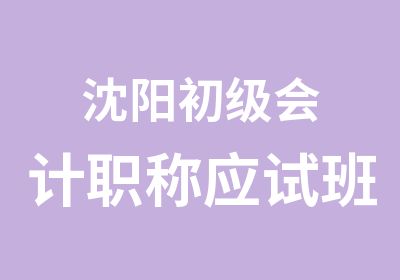 沈阳初级会计职称应试班