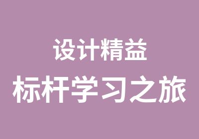 设计精益标杆学习之旅