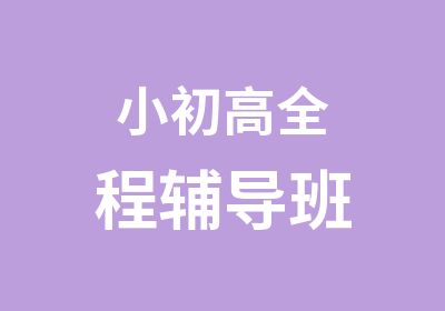 小初高全程辅导班