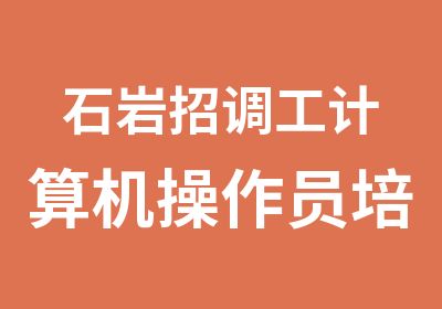 石岩招调工计算机操作员培训辅导班