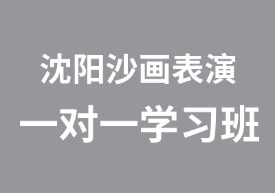 沈阳沙画表演学习班