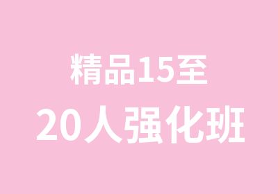 精品15至20人强化班