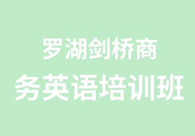 罗湖剑桥商务英语培训班