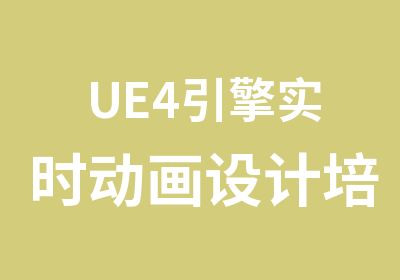 UE4引擎实时动画设计培训班