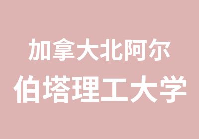 加拿大北阿尔伯塔理工大学学院简介