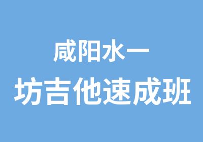 咸阳水一坊吉他速成班