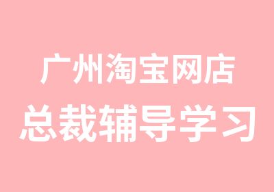 广州网店总裁辅导学习班