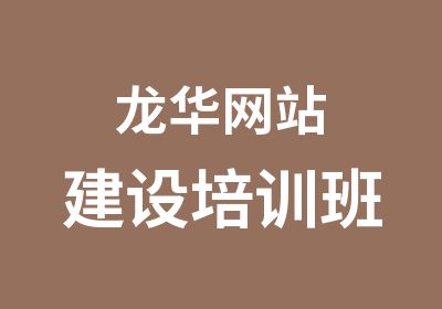 龙华网站建设培训班