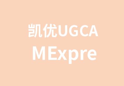 凯优UGCAMExpress培训开