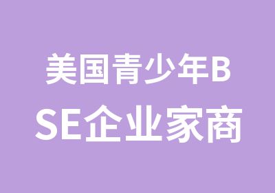 美国青少年BSE企业家商学院