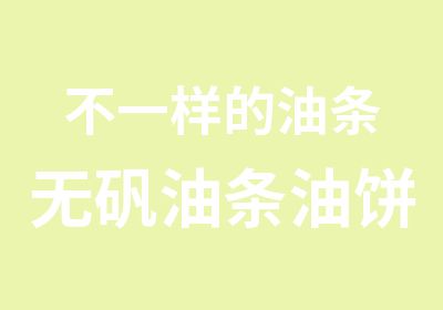 不一样的油条无矾油条油饼鸡蛋夹