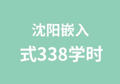 沈阳嵌入式338学时