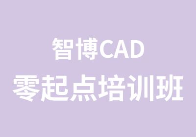 智博CAD零起点培训班