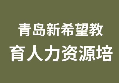 青岛新希望教育人力资源培训HRstyle