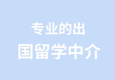 专业的出国留学中介