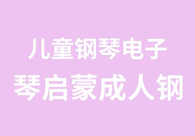 儿童钢琴电子琴启蒙成人钢琴电子琴速成