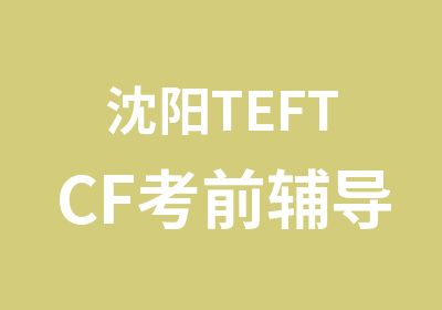 沈阳TEFTCF考前辅导班