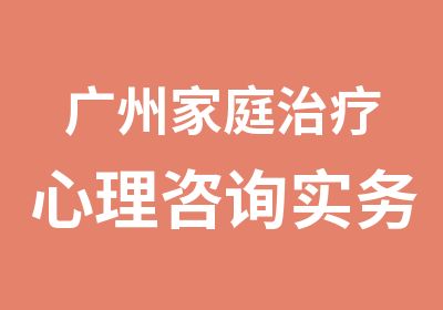 广州家庭治疗心理咨询实务督导中阶培训